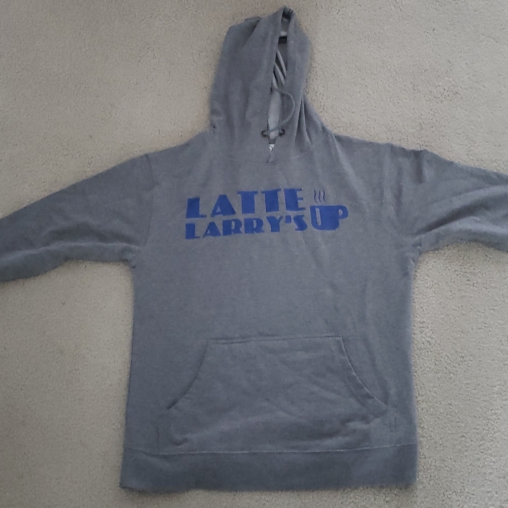 Curb Your Enthusiasm Latte Larry's Hoodie Sz. M.